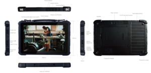 最便宜的工厂10.1英寸视窗10八核IP65 4 + 64gb 2D条形码扫描仪防爆NFC指纹ATEX平板电脑 - Product Image 4