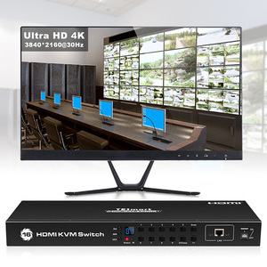 TESmart 16 Port <strong>KVM</strong> <strong>Switch</strong> with EDID16X1 VGA <strong>KVM</strong> <strong>Switch</strong> Panel Keys/Hot Keys/Remote Control Switching 4K30hz <strong>KVM</strong> <strong>Switches</strong>