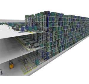 Regal ASRS Warehouse Robot Shuttle Tray System Bastidores de almacenamiento de acero de 5 capas ajustables con acabado de recubrimiento en polvo para garajes - Product Image 3