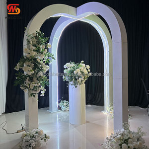 SMOOTH <span class=keywords><strong>2025</strong></span> Новинка: Металлический свадебный шуппа (мандап) белого цвета для мероприятий, на заказ - Product Image 1