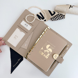 High Quality A6 <strong>Notebook</strong> for Girls/Students Cute PU Leather Magnetic Ring Binder Journals/Planner <strong>Custom</strong> Logo <strong>Printed</strong> Diary - Product Image 5