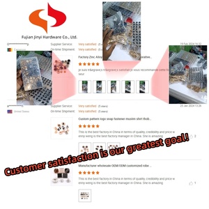 Botón Jinyi OEM ODM Fabricante Aleación de zinc Prendas árabes personalizadas Botón Presione el botón a presión Logotipo personalizado - Product Image 3