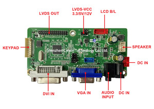 Placa controladora LCD RTD2281 CLV1.0 compatible con panel FHD de 1920x1080, entrada de señal DVI VGA con salida de señal de Audio LVDS - Product Image 2