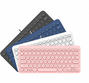 Accesorios para portátiles Teclado Retro Redondo Tecla Botón de silencio Teclado universal de escritorio - Product Image 3