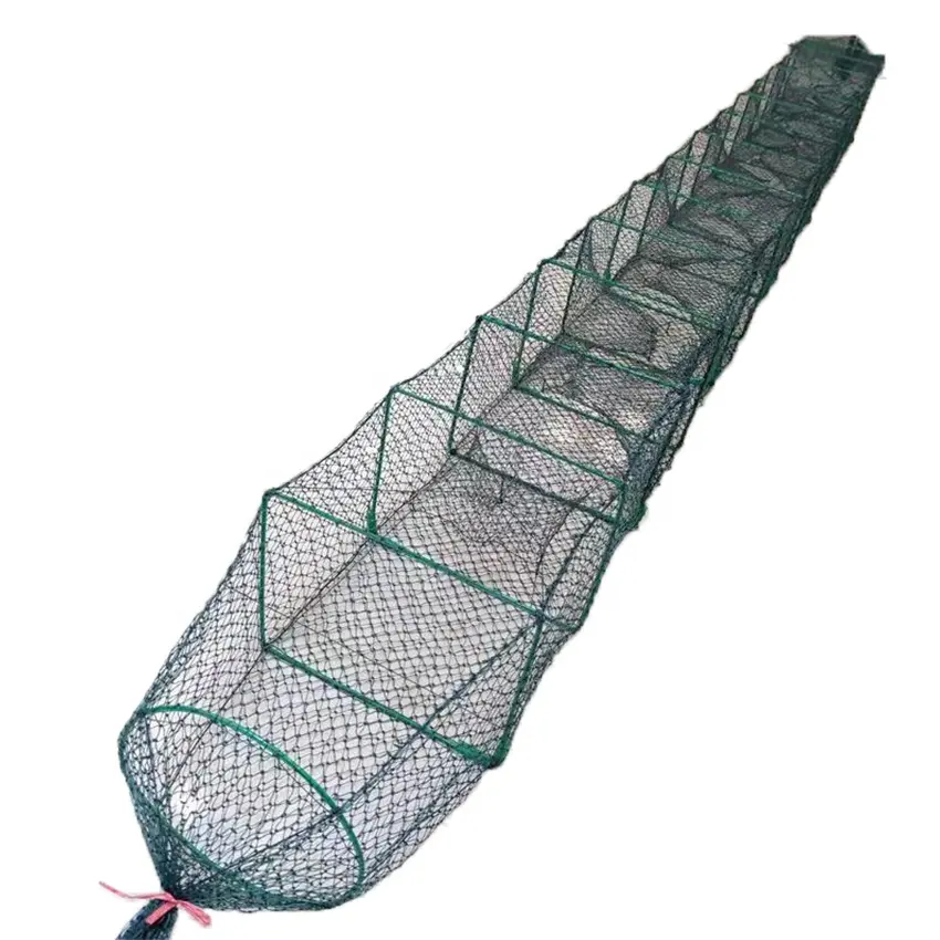 Rede de pesca de aquacultura, venda quente de redes de pesca de 9.2m pe 25cm * 40cm * 25cm