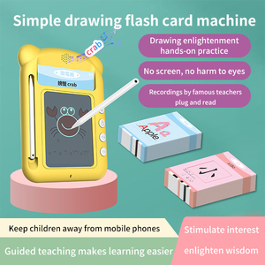 Tavolo da disegno magico grande apprendimento leggere Flash Card Machine Baby Montessori giocattoli apprendimento educazione Card - Product Image 2