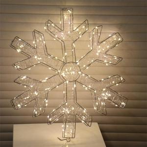 Fio de cobre em forma de floco de neve, 3d de alta qualidade, luzes externas, à prova d' água, para decoração de quintal