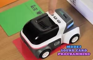 2.4G RC Robots Interactive Programmable Line Following Toy Flash Card Coding RC <strong>Car</strong> Toy Educational Toys W/Light and Sound - Product Image 4