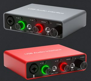 Hot Sales 48V Customizable Mobile Guitar Kit Pro Tools Mixer Recording Midi <strong>Usb</strong> Studio Sound Card Recording <strong>Audio</strong> <strong>Interface</strong> - Product Image 6