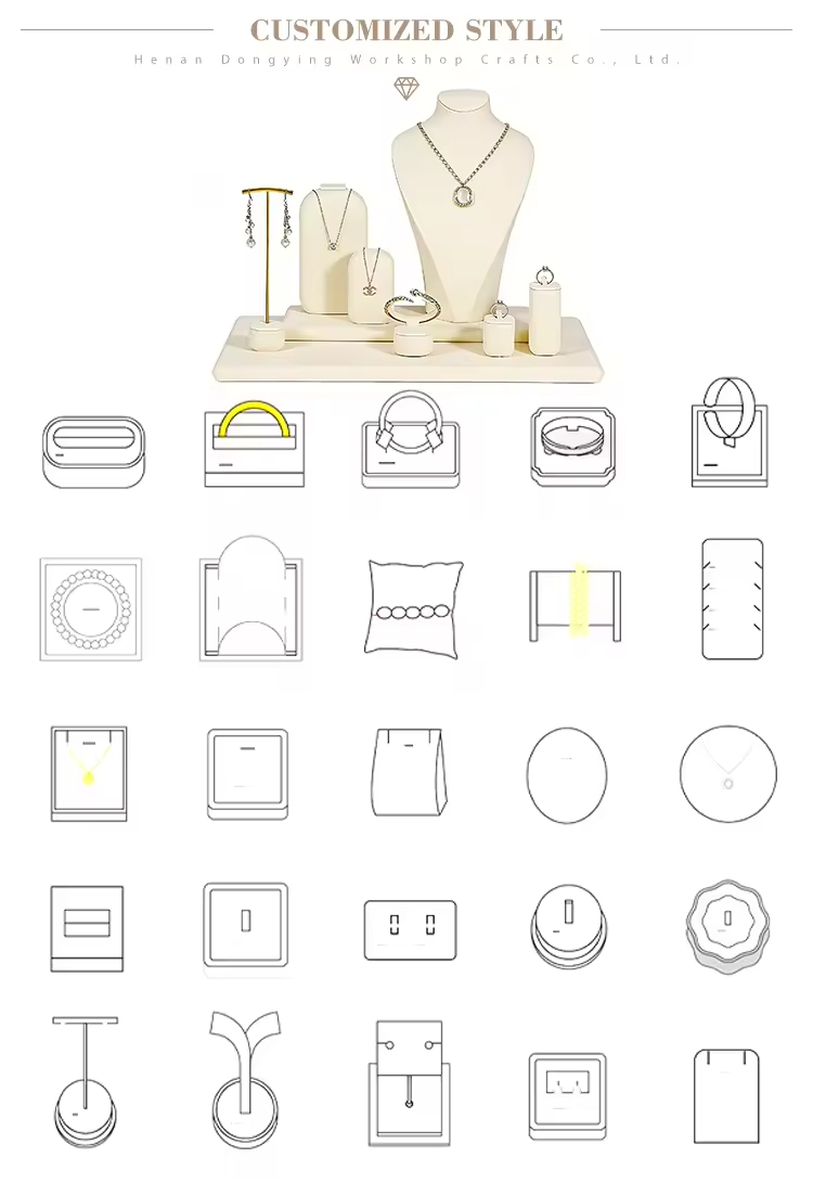 Formes personnalisées disponibles (Présentoir individuel)