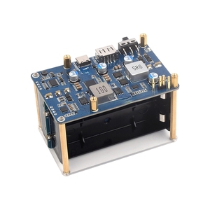 Up HAT (E) per lampone Pi, bidirezionale ricarica rapida 5V 6A uscita pin connettore Pogo, esclusi 4x21700 batterie Li - Product Image 1