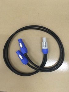 Powercon Split Cable <strong>3</strong>*<strong>2</strong>.5mm with One Grey Powercon <strong>Input</strong> and Split to 2way of Blue Powercon <strong>Output</strong> - Product Image 5