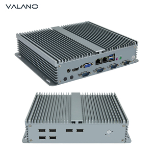 Mini PC industrial sin ventilador Valano Celeron J6412 DDR4 computadora industrial integrada con 2 RJ45 6 USB 4 COM - Product Image 1