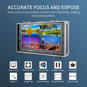 SEETEC 27 "4K Broadcast Director Monitor Pantalla IPS 4 Entradas HDMI Monitoreo CCTV Venta directa de fábrica Personalizable - Product Image 2