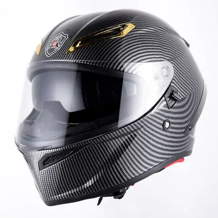 Helm sepeda motor Visor ganda pria, helm bersepeda wajah penuh titik berkendara 2023