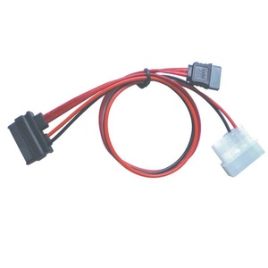 สายดาต้า3G SATA สายไฟ2-in-1สำหรับต่อพ่วง LP4 IDE ไปยัง SATA 15P ตัวเมียพร้อม Serial ATA II 7ขาตัวเมีย - Product Image 5