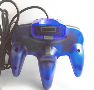 Gamepad di alta qualità N64 cablato con maniglia trasparente compatibile con N64 Controller di interfaccia di colore trasparente - Product Image 5