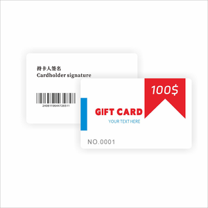 Su misura PVC business barcoded abbonamento natale con loghi e codici a barre, codici QR, o strisce magnetiche