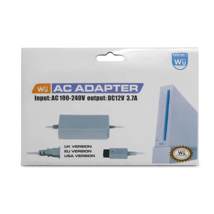 Adaptador para Wii AC, fuente de alimentación para Nintendo Wii, US, EU, UK