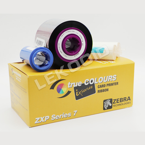 原装斑马<span class=keywords><strong>ZXP7</strong></span> 800077-742彩色色带-YMCKO-750印刷品，用于ZXP系列7卡打印机
