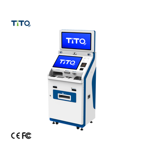 Máquina de Atm de doble pantalla táctil capacitiva, lector de tarjetas, escáner de código Qr, autoservicio, kiosco para el Estado - Product Image 1