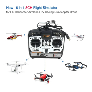 0904A <strong>6CH</strong> / 0908A 8CH 16in1 <strong>RC</strong> Flight Simulator W/ CD Support G7 Phoenix 5 XTR for <strong>RC</strong> FPV Racing Drone Helicopter Quadcopter - Product Image 5