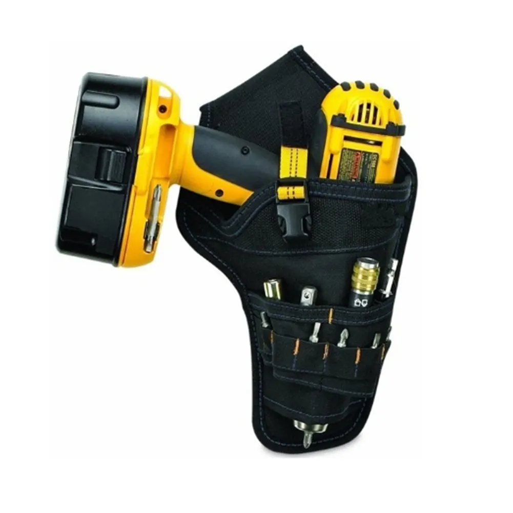 Draagbare Boor Driver Holster Draadloze Elektricien Tool Bag Bit Holder Belt Pouch Taille Cordless Pocket Holster Boor