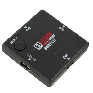 3 puertos Switch HDMI Splitter Switch sin control remoto 4K 3 en 1 Puerto de salida Hub Mini HDMI Switch Hub.