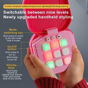 Eğitim kurulu oyunları bulmaca eğlenceli bellek oyun makinesi el elektronik Tic Tac Toe oyunu çocuklar için - Product Image 3