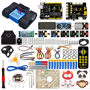 STEM Educational V3.0 Tank roboter Car Kit Stiel roboter Kit Robotik Starter Kit für Arduino