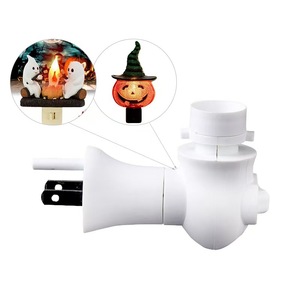 GL-076 E12 Lamp <strong>Socket</strong> Holder ETL USA Canada Switch Salt Night Light Electrical Plug 360 <strong>Rotating</strong> and Plug in for Salt Lamp - Product Image 1