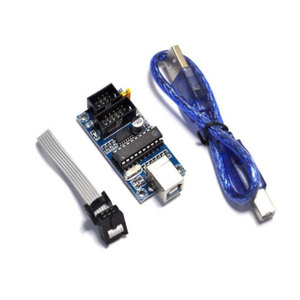 USBTiny USBtinyISP AVR ISP programcı Bootloader Arduino UNO için R3 IDE Meag2560 ile 10pin programlama kablosu bir USB kablosu mavi