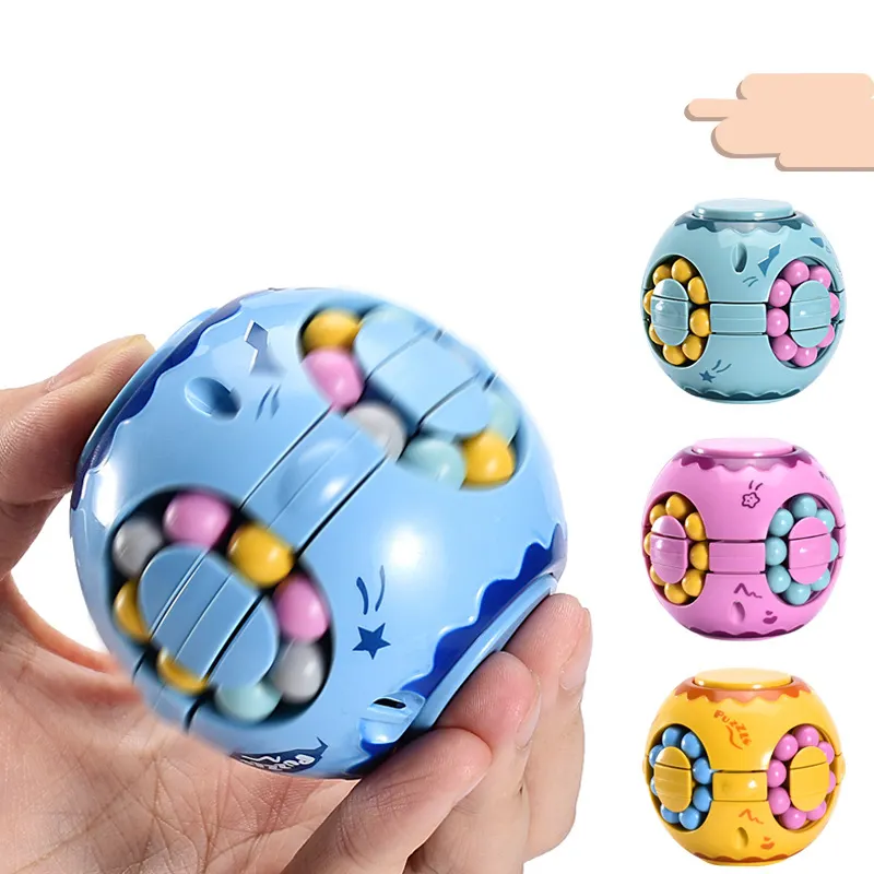 Nouveau haricot magique Cube bout des doigts haut jouet filature magique décompression jeu enfants rotatif haricot magique Puzzle jouet