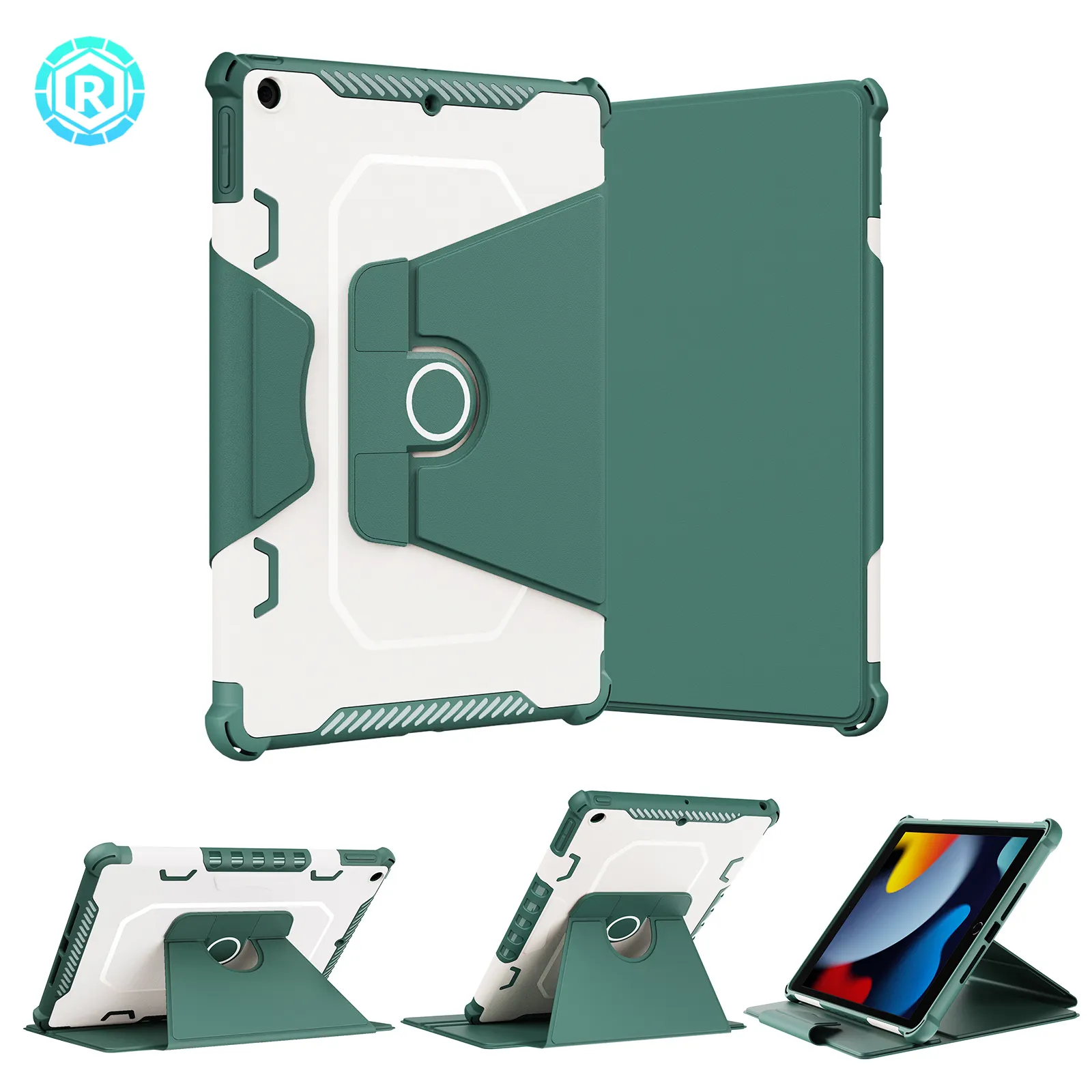 Casing dan PENUTUP UNTUK iPad 9 360, sarung tablet kulit anti gores 10.2 generasi 2021 10.2