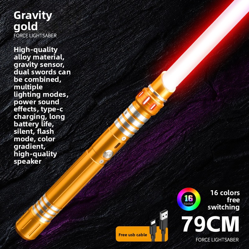 Un seul sabre laser doré