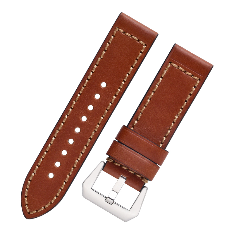 Bracelet marron avec boucle blanche