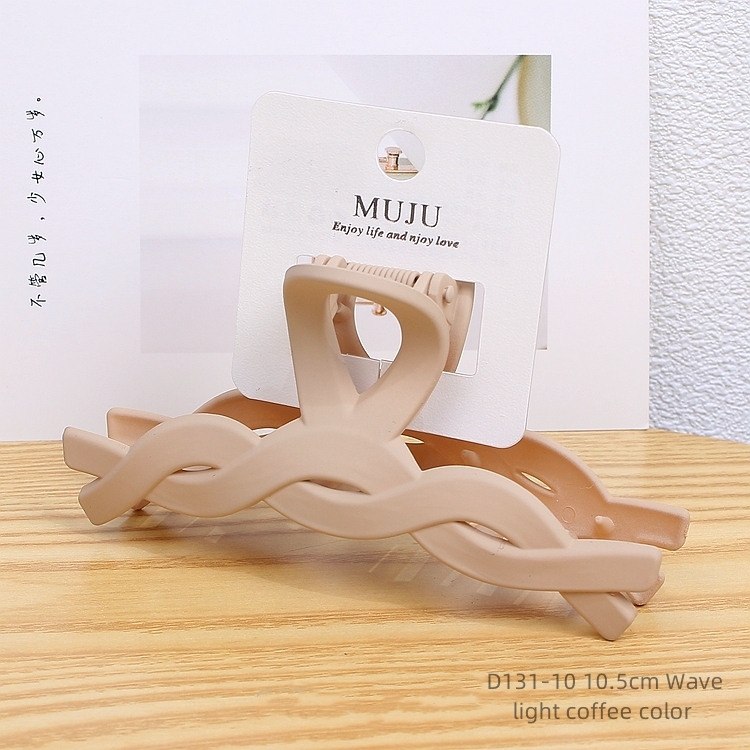 10# 10.5cm Wave light coffee color