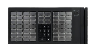 Tastiera chiave programmabile USB per supermercato POS KB66U con lettore di schede magnetiche/scrittore integrato - Product Image 2