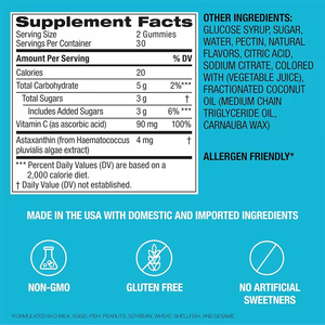 Huaguang เยลลี่แอสตาแซนธิน4มก. ปราศจากน้ำตาลพร้อมเรสเวอราโทรลสารต้านอนุมูลอิสระที่มีประสิทธิภาพเสริมด้วยวิตามิน B1 - Product Image 6