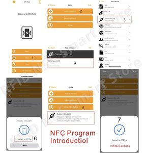 NFC Google PVC akıllı kart NTAG213 etiketi restoran için işıklı şef menü ucuz indirim erişim kontrolü yanıp sönen gıda menü - Product Image 6