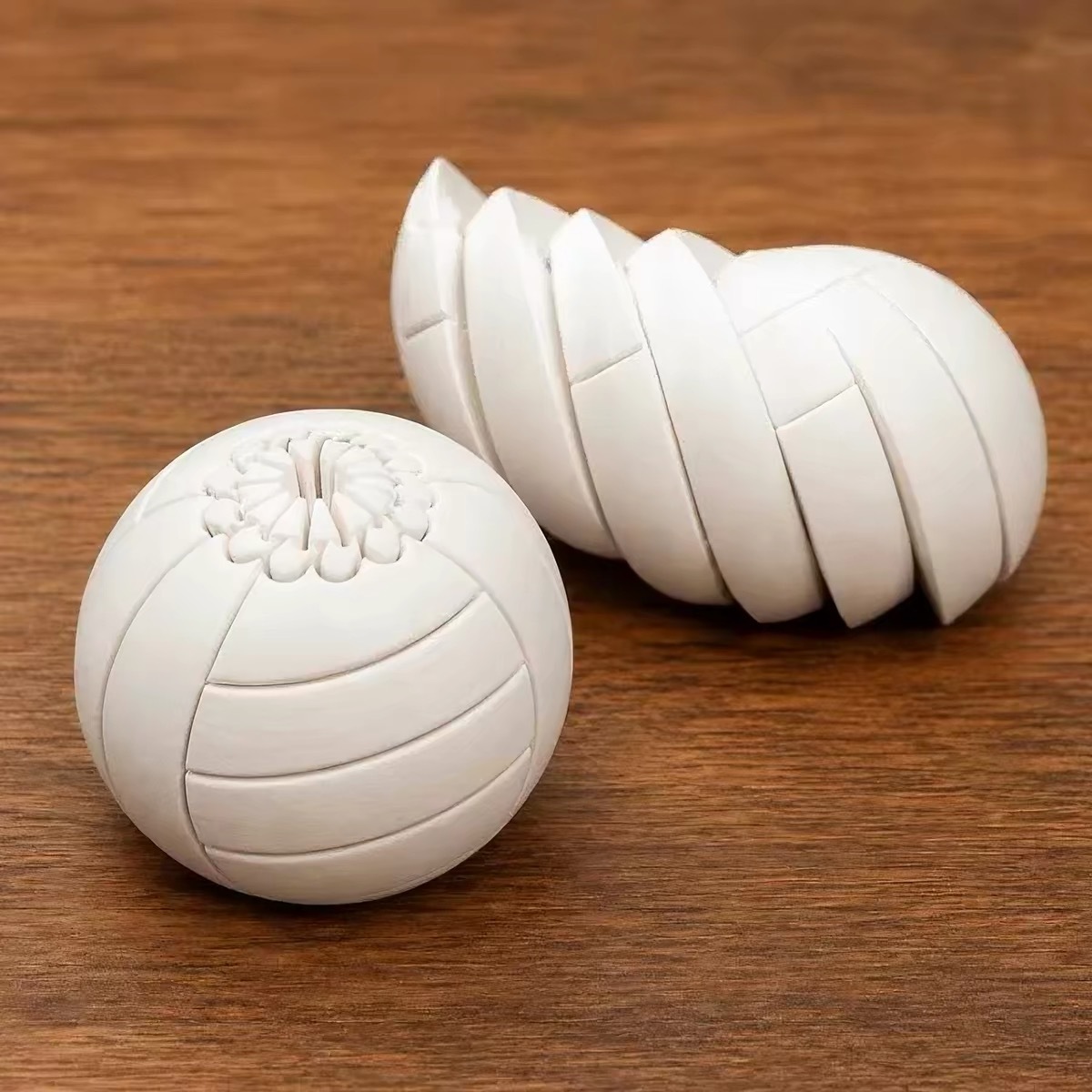 volley-ball blanc