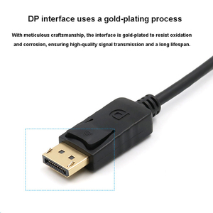 DP-HDケーブルアダプターPVCDisplayPort-コンピューターモニタープロジェクターコンバーターDP Revolution HDTV for Audio Video - Product Image 5