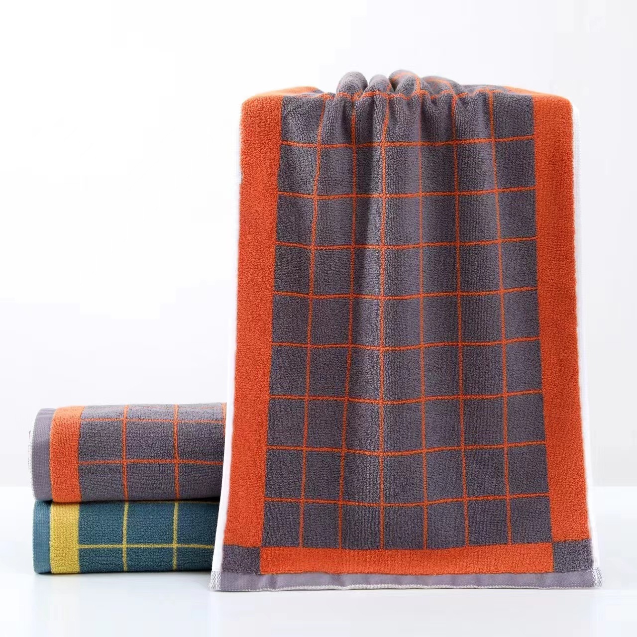 Checkered orange