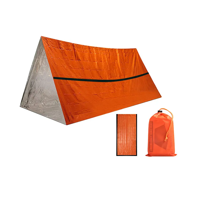 Rifugio di sopravvivenza portatile tenda di emergenza impermeabile per 2 persone per campeggio all'aperto