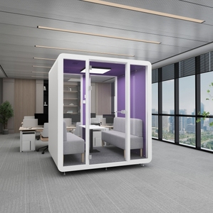 Mô-đun văn phòng prefab di động, tòa nhà prefab di động cho không gian làm việc yên tĩnh và sự riêng tư trong các trang web thương mại - Product Image 1