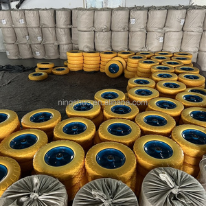NSPU6066 16 Inch <strong>4.80</strong>/4.00-<strong>8</strong> Trolley Toolcarts Wheelbarrow <strong>Tires</strong> PU Foam Wheel Puncture Proof Flat Free Solid Rubber Wheel Tyres - Product Image 3