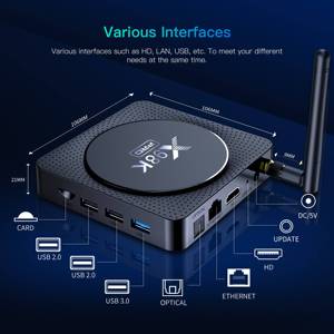 X98K PRO Android 11 TV Box RK3566 Chipset 0.8T 8K Video <strong>Decoder</strong> 2T2R External Antenna 8K STB 8K Video <strong>Decoder</strong> Yutemini TV Boxes - Product Image 6