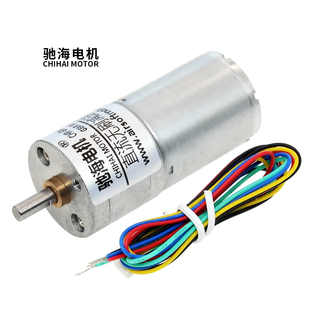 Chihai موتور CHR-GM25-BLDC2430 25 مللي متر مايكرو DC 12V 24V ارتفاع عزم دوران منخفض السرعة فرش السيارات