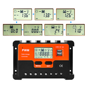 Контроллер солнечного заряда Ft6048 60A Pwm для солнечной системы с экраном дисплея