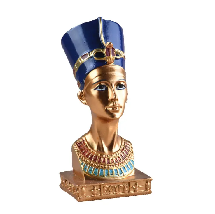 Recuerdo Vintage personalizado, cabeza de Queen'S egipcio, artesanía de resina, decoración del hogar, regalos